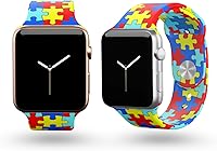 Vista 7 de Silicone Sport Watchband Compatible with Apple Watch