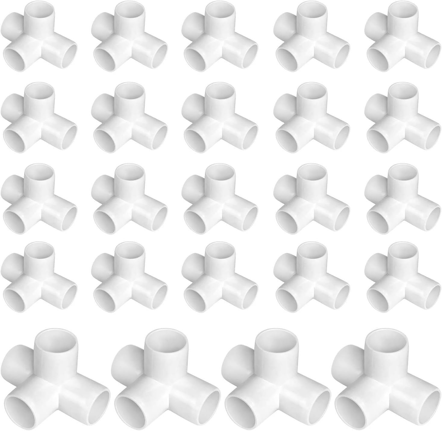 24 Pack 4 Way 1/2 Inch PVC Fittings, Dveda PVC Elbow