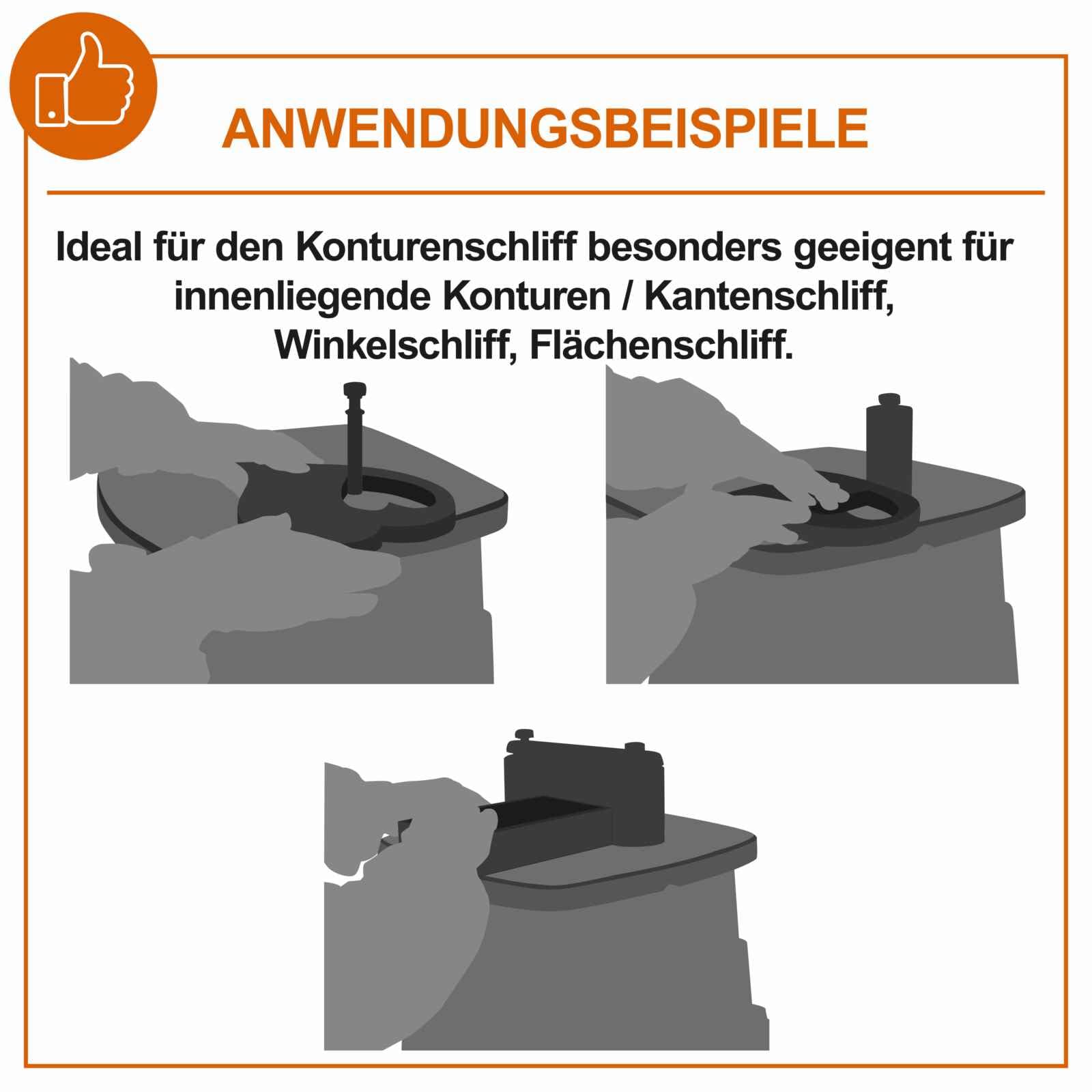 Scheppach IXES IX-BSO600 Oszillierender Spindelschleifer Bandschleifer Kantenschleifer