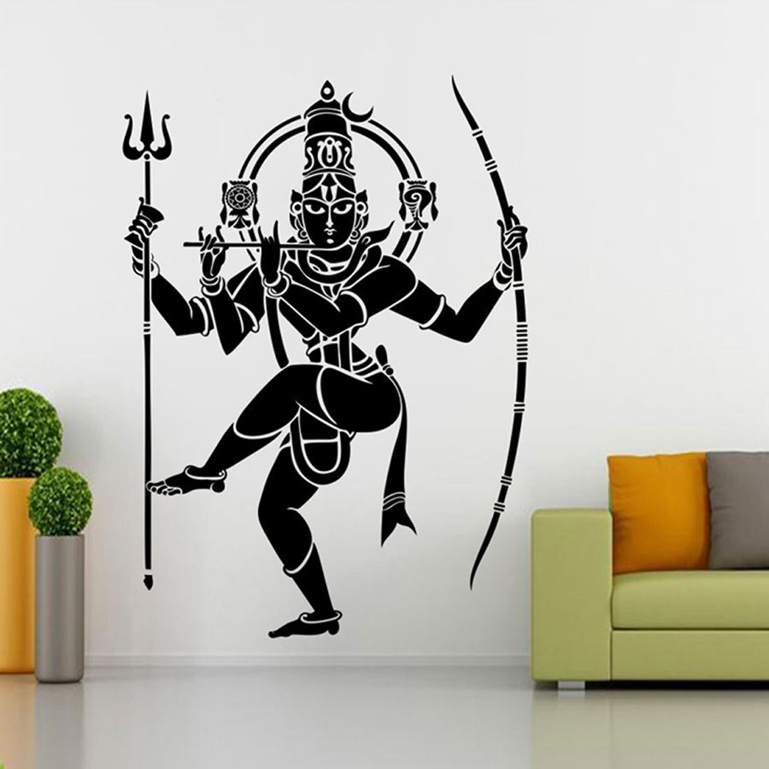 ESP CreationNatraj Multicolor Removable Decor Mural Wall Stickers Decal Mural Wall Stickers Decal