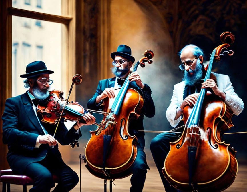 Affiche toile Klezmer Orchestra 58x90 cm SERENDIPITP art mural sans cadre