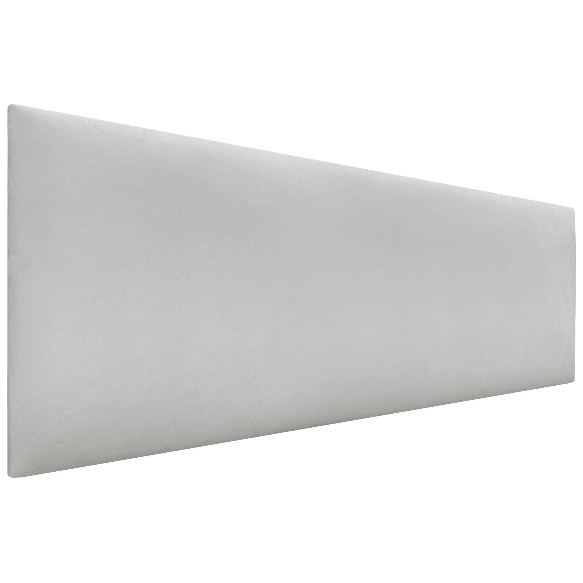 DHOME Cabecero de Terciopelo Liso Alta Gama Moderno Cabezal Tapizado Cama Lujo Dormitorio Acolchado (Blanco, 160cm)