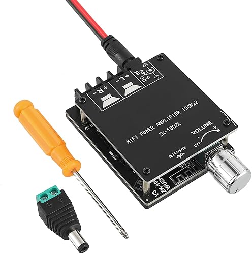 Tablero amplificador Bluetooth de 100W+100W DC 5-24V BT y AUX entradas 2.0 canales estéreo AMP Board Módulo amplificador de potencia de audio para