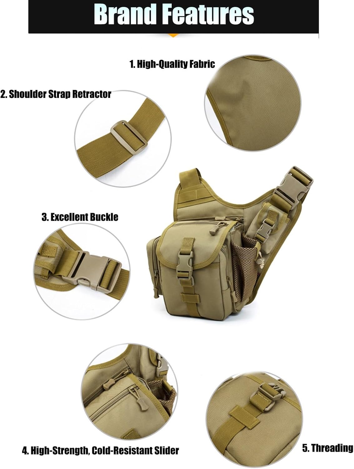 Outdoor Fanny Pack, Waist Bag With Mesh Pocke Waist Pack Chest Pack Crossbody Bag For Hiking Workout Sports Travel(Green)