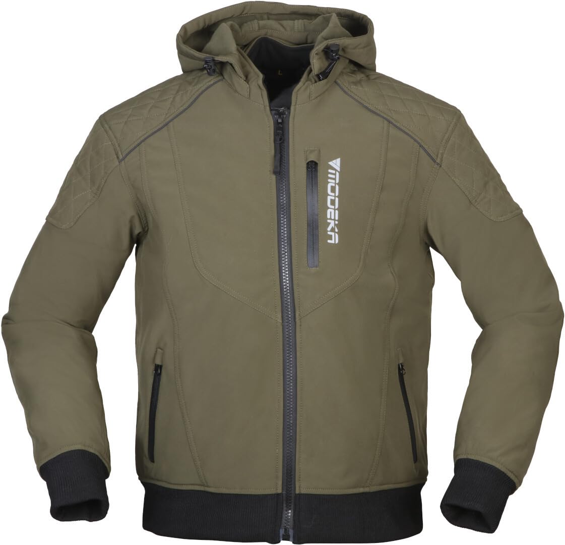 Modeka Clarke Softshell kurtka motocyklowa, oliwkowy, 3XL