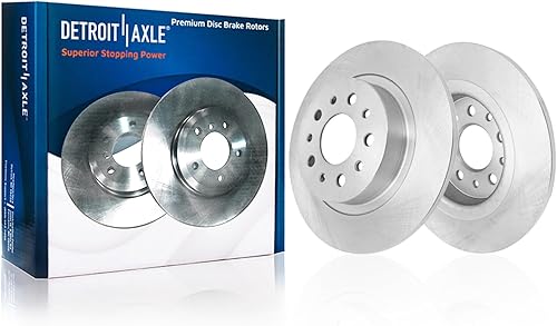 Miniatura 18 de Detroit Axle - Rotores de freno trasero para Nissan Maxima 350Z 370Z Infiniti G35 G25 G37 EX35 M35 M45 QX50 EX37 Q40 Reemplazo de frenos de disco