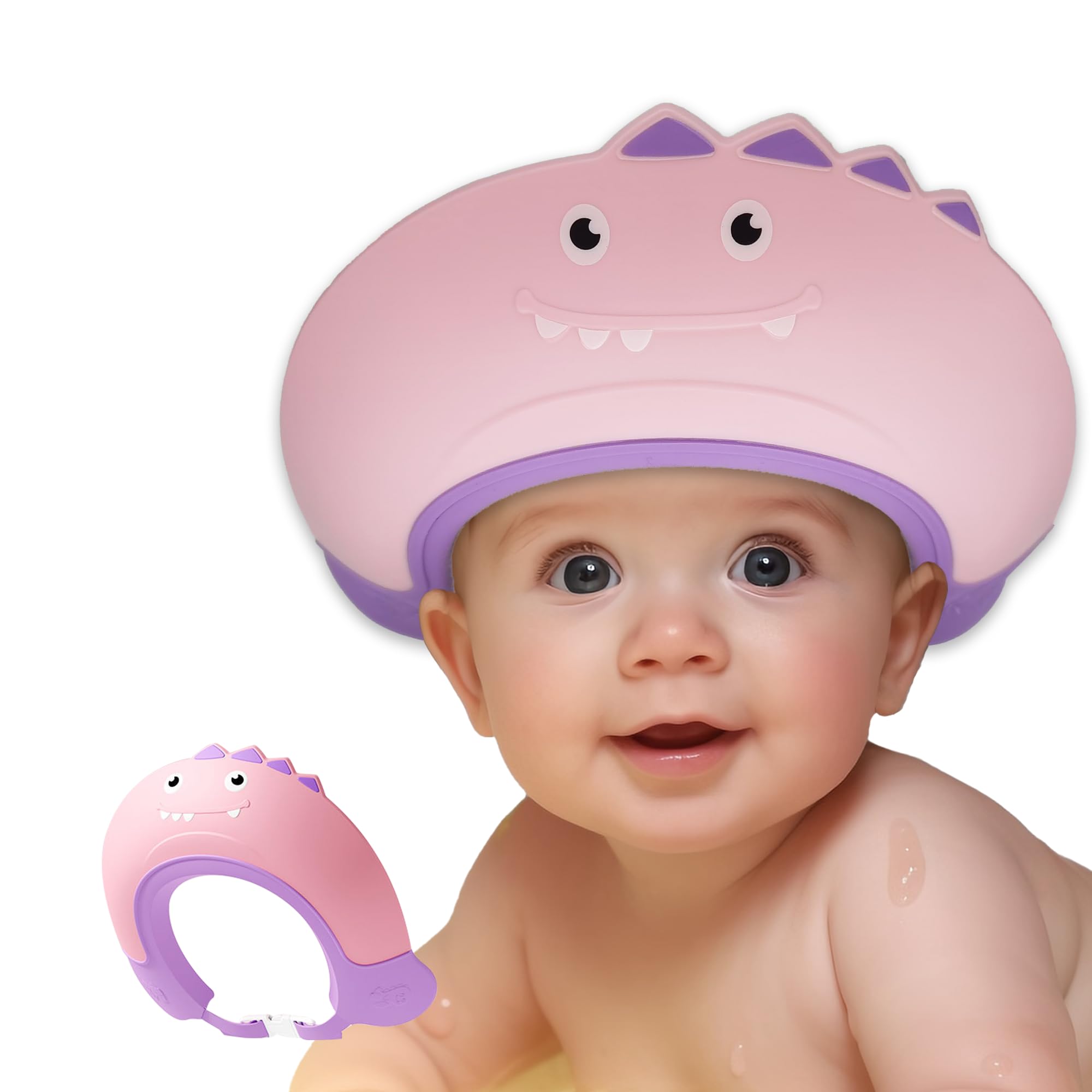 Baby Shower Cap Shield Shower Cap for Kids Visor Hat for Eye and Ear Protection for 0-9 Years