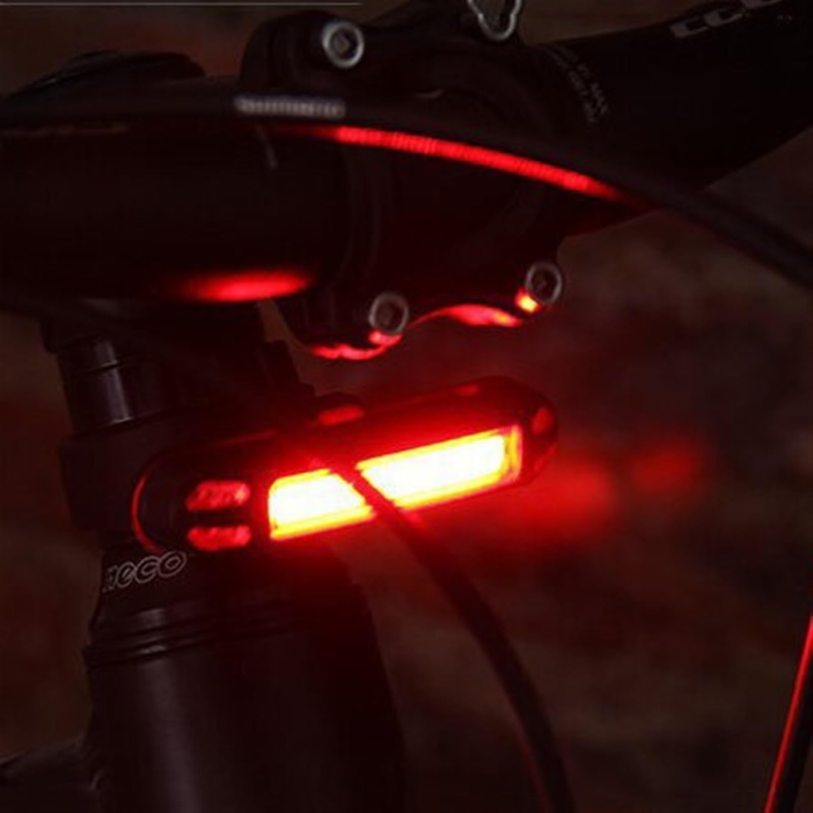 CZKE 2 w 1 500 lm LED światło rowerowe 500 mAh bateria wodoodporna 5 trybów oświetlenia USB akumulator tylne światło ostrzegawcze