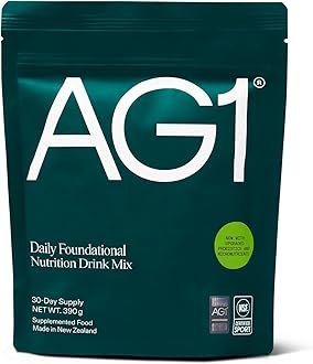- AG1 Greens Powder Refill Pouch – 75 Vitamins, Multivitamin & Probiotic | Gut Health Support | Vegan, Keto, Gluten Free | Athletic Greens Supplement - Pouch Only, Classic Formula
