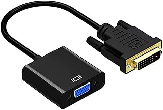 iDIGMALL DVI-D to VGA Adapter Converter for PC, Laptop to VGA Displays, Monitors, Projectors-Male to Female Video Adapter Cable 24+1