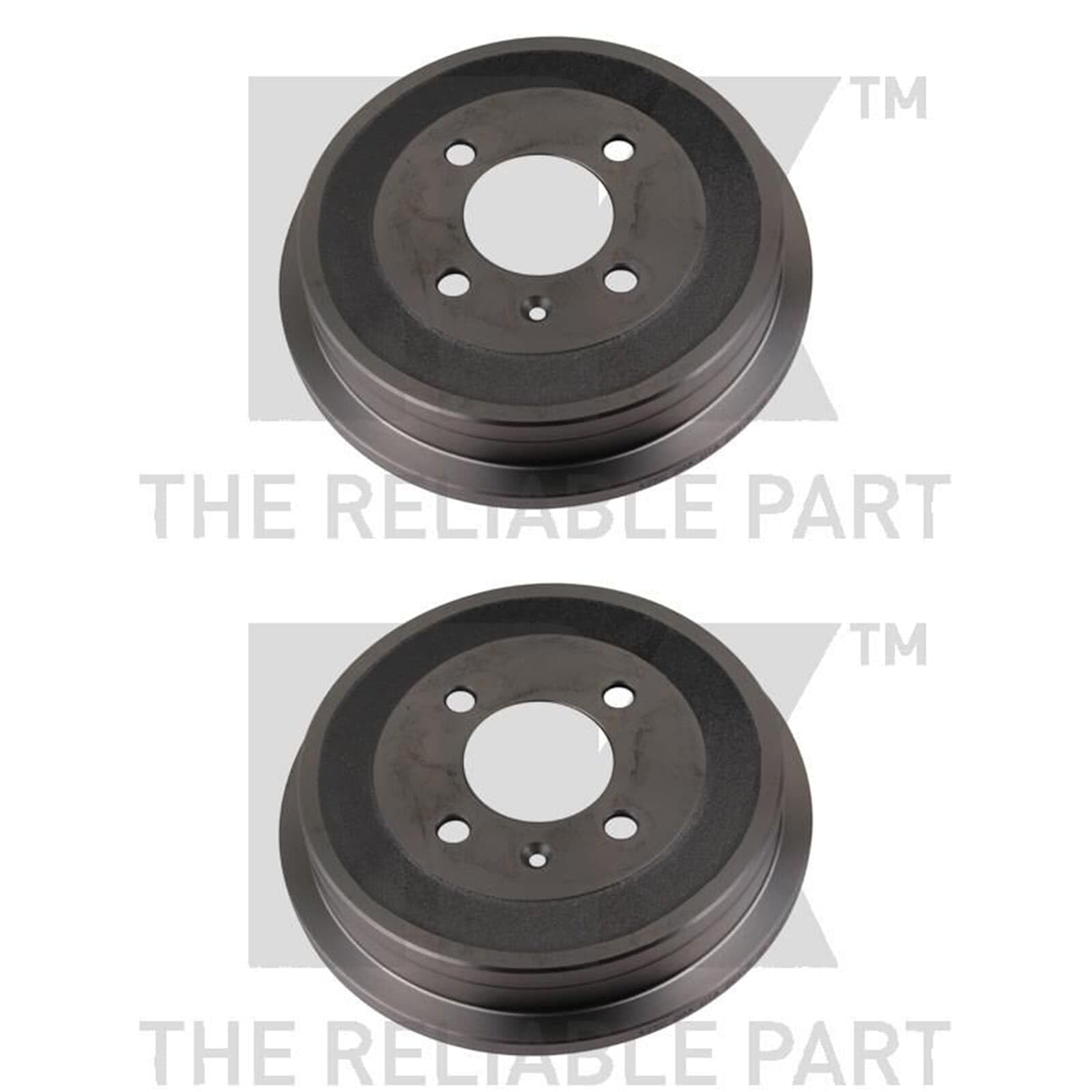 2X NK 200mm Bremstrommeln hinten | 2x 254725 passend für Arosa Cordoba Ibiza Mii