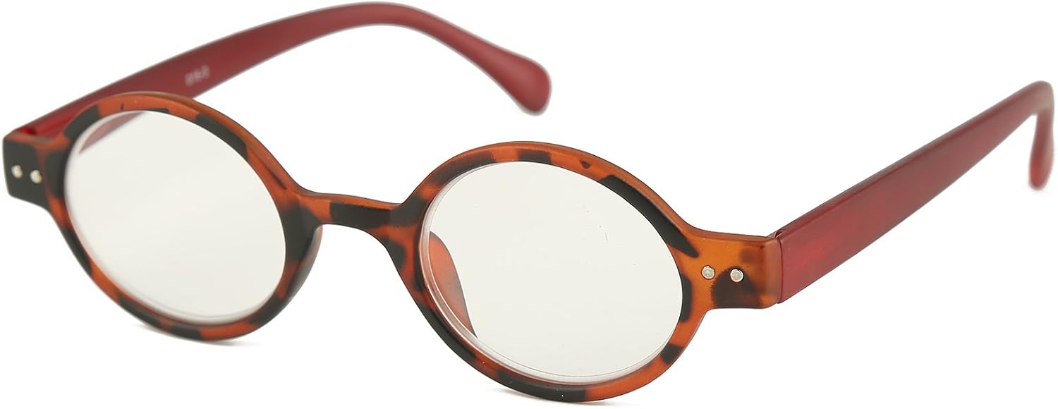 Small Round Unisex Reading Glasses Spring Hinge Readers 42mm