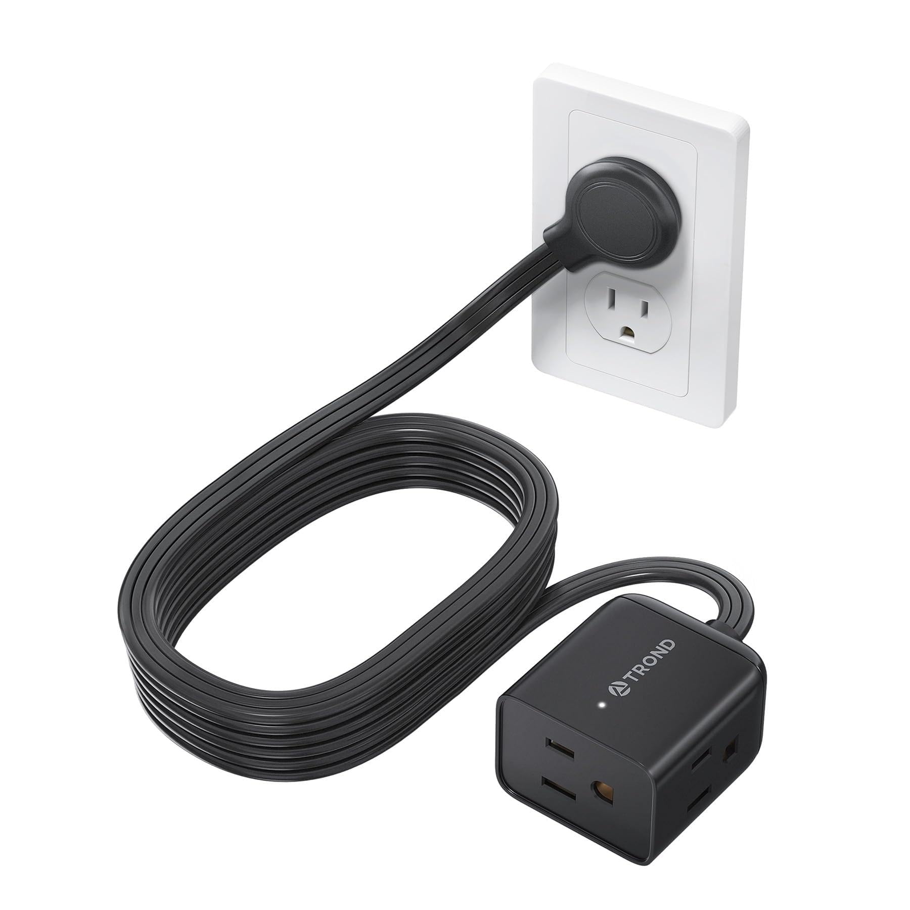 TROND 6ft Right Angle Extension Cord - Space Saving! -29 TROND 6ft Right Angle Extension Cord - Space Saving! -29