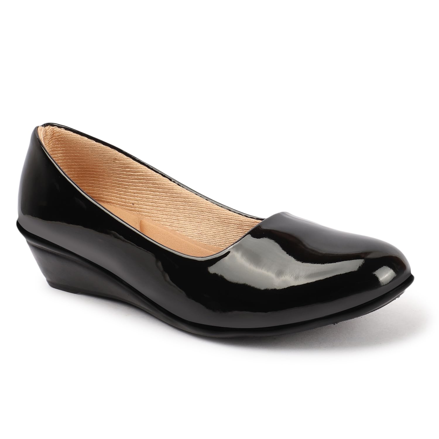 Colo Casual and Formal, Comfortable Stylish Solid Wedge Heel Slip-On Bellies & Ballerinas for Womens BL-6 Black 6 UK (B0D79QL9GM) Amazon Price History, Amazon Price Tracker