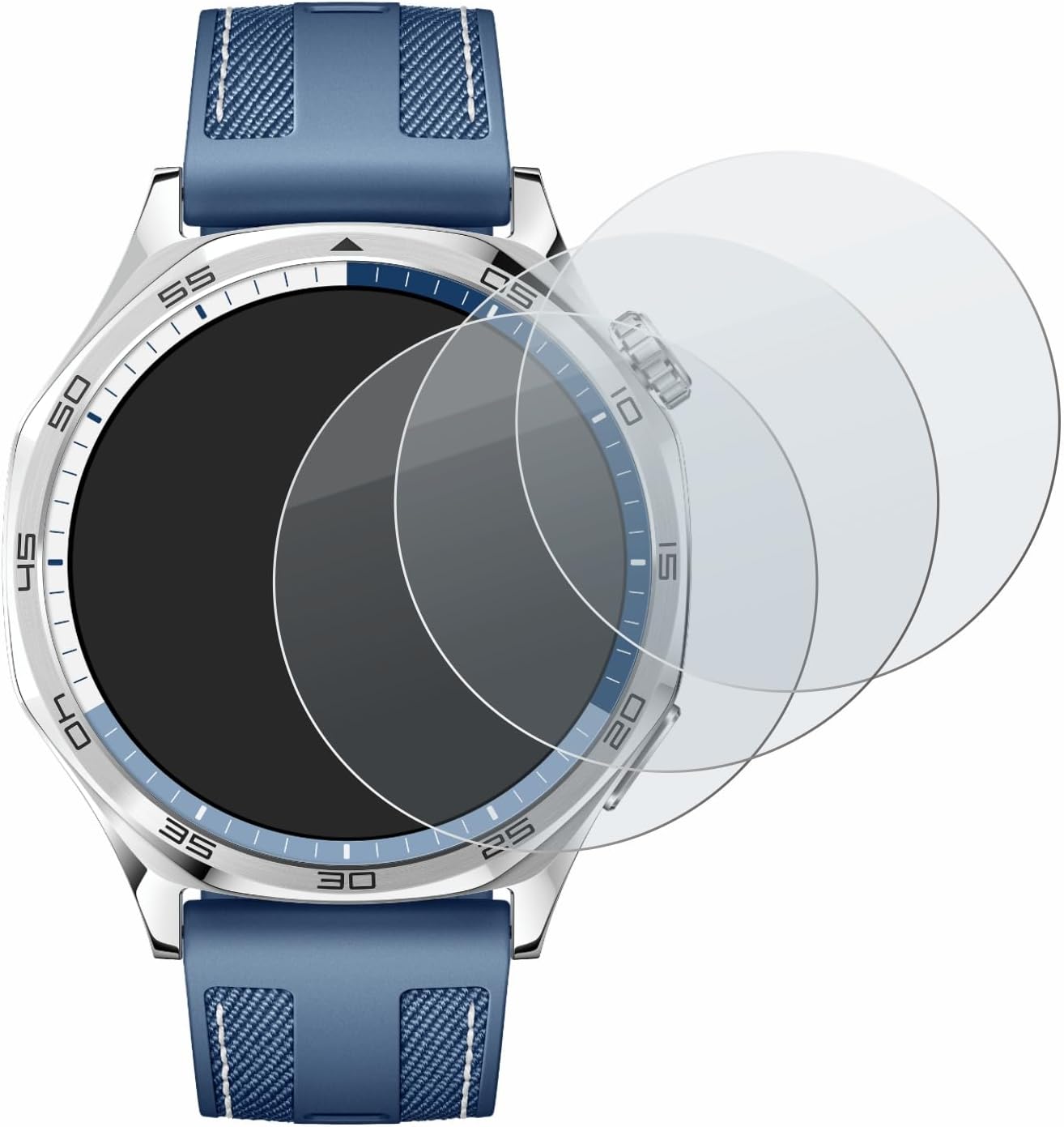 brotect Anti-Glare Glass Screen Protector Matte Compatible with Huawei Watch GT 5 (46 mm) (3 Pack) - Anti-Scratch 9H Protection Film