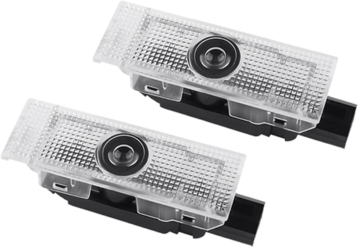 Car LED Logo Projector Puddle Door Lights for Dodge Challenger Accessories, No Fade 4K-HD Welcome Lights, 2 Pack (R/T)