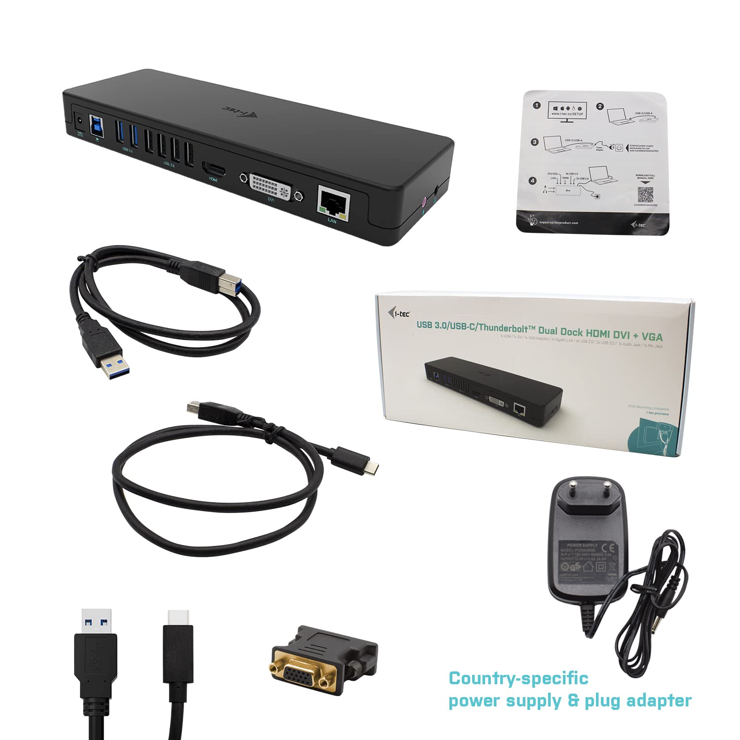 I-TEC DOCKING STATION USB 3.0/USB-C UNIVERSAL