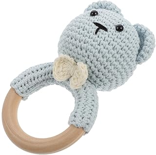 Totority Brinquedos De Dentição Do Bebê Brinquedos Do Bebê Brinquedos Do Bebê Brinquedos Recém-Nascidos Para Recém-Nascidos Brinquedo De Mastigar Do Bebê De Madeira Anel De Mordedor Do