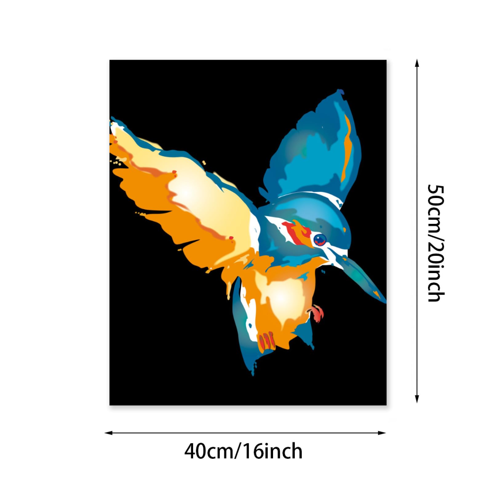 油絵専用きれいな鳥のお父さんと子ども