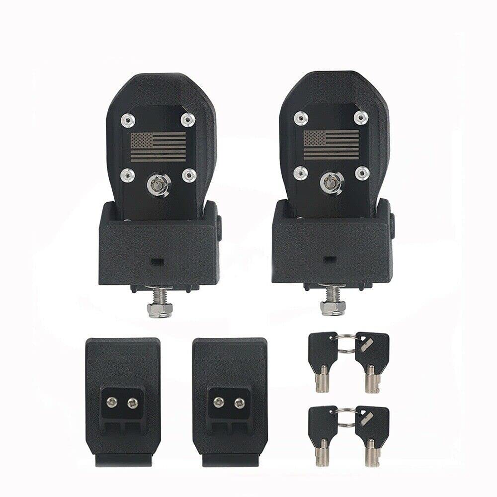 Pestillos de capó Kit de pestillos de Captura de Bloqueo de capó con candado y Llave para Jeep Wrangler JL y Jeep Gladiador JT 2018-2022,American Flag