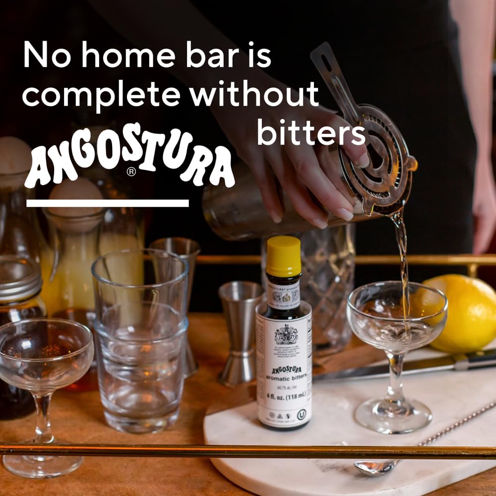 Angostura Aromatic Bitters - 200 ml - 44.7% Vol - Bitter Concentrado de Hierbas y Especias - Producto Original Desde 1824 - Ideal para Cocteles y Vermut - Hecho en el Caribe