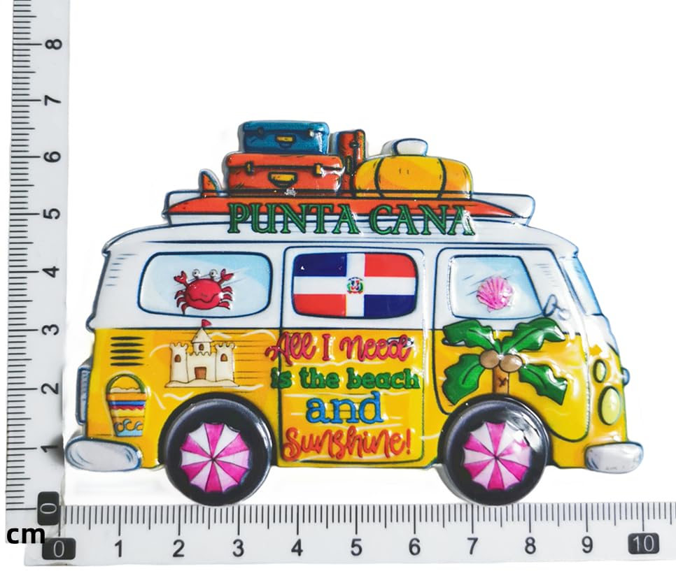 Imán decorativo Punta Cana para refrigerador miniatura 6