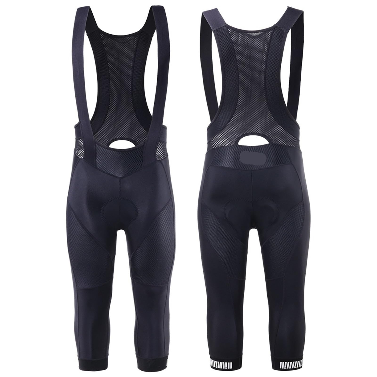 Cuissard à Bretelles Cyclisme Hommes Collants Vélo Route Professionnel Longue Distance 3/4 M