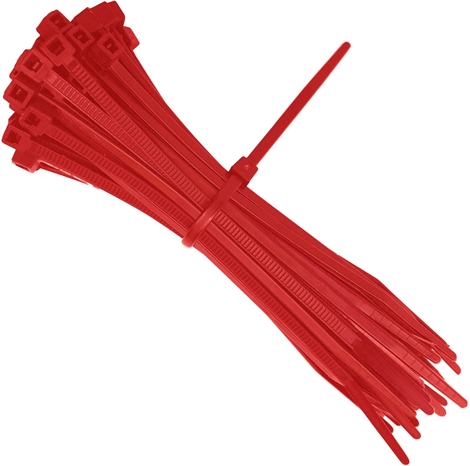 Sgc Red All Colou Cable Ties 100Mm X 2.5Mm Nylon Plastic Zip Tie Wraps (100, )