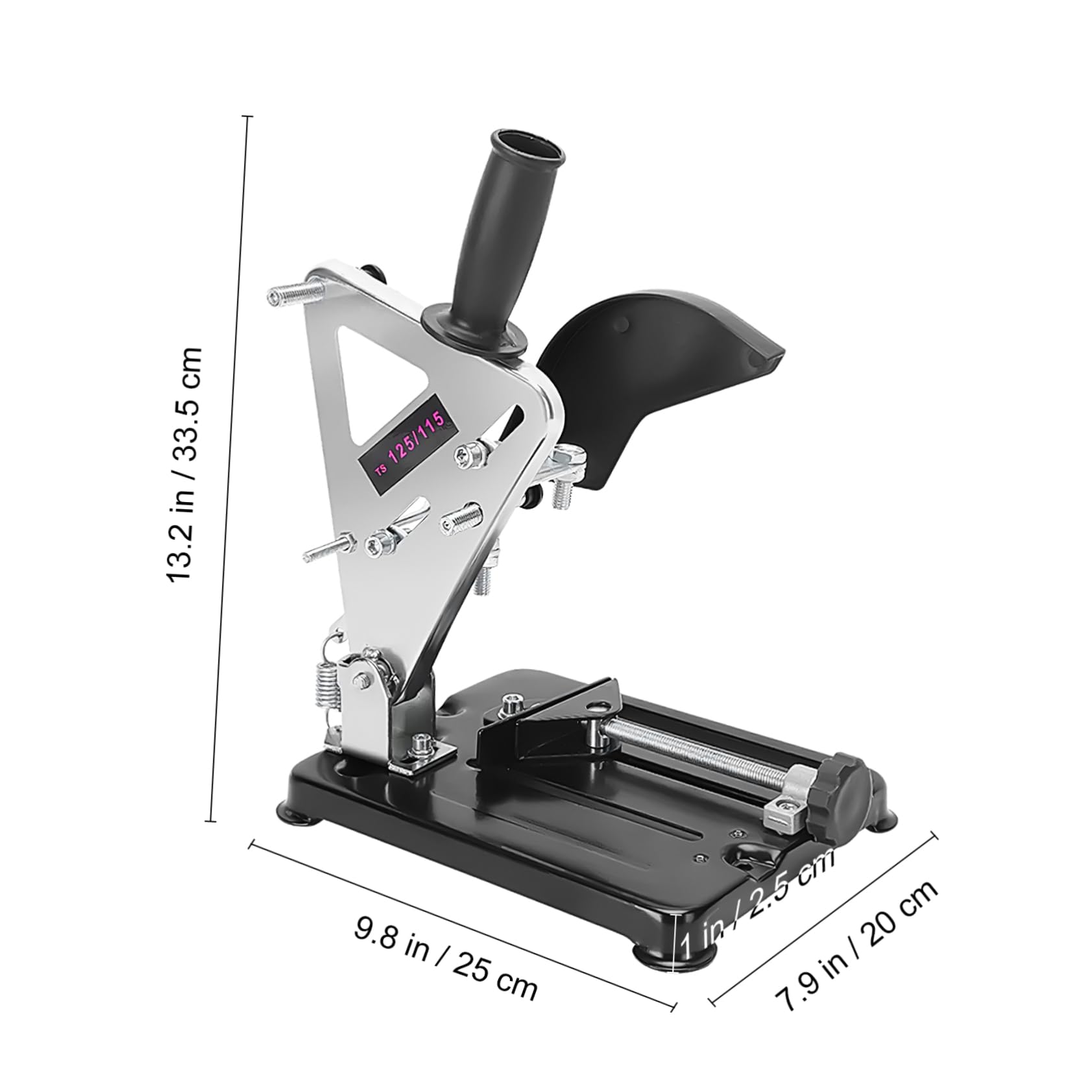 Soporte para Amoladora Angular de Banco Ajustable Negro