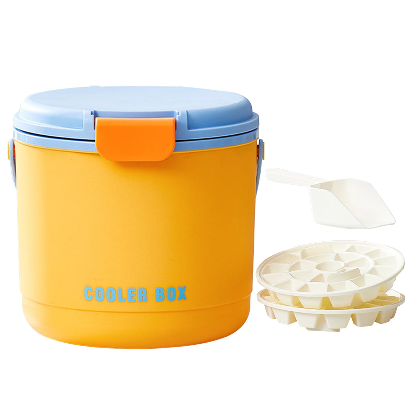 Bucket Ice - Cooler isolato con coperchio | Bottiglie di birra Chiller bucket | Accessorio refrigerante | Camping Beverage Refeshner | Bere accessori più freddi per picnic, barbecue all'aperto