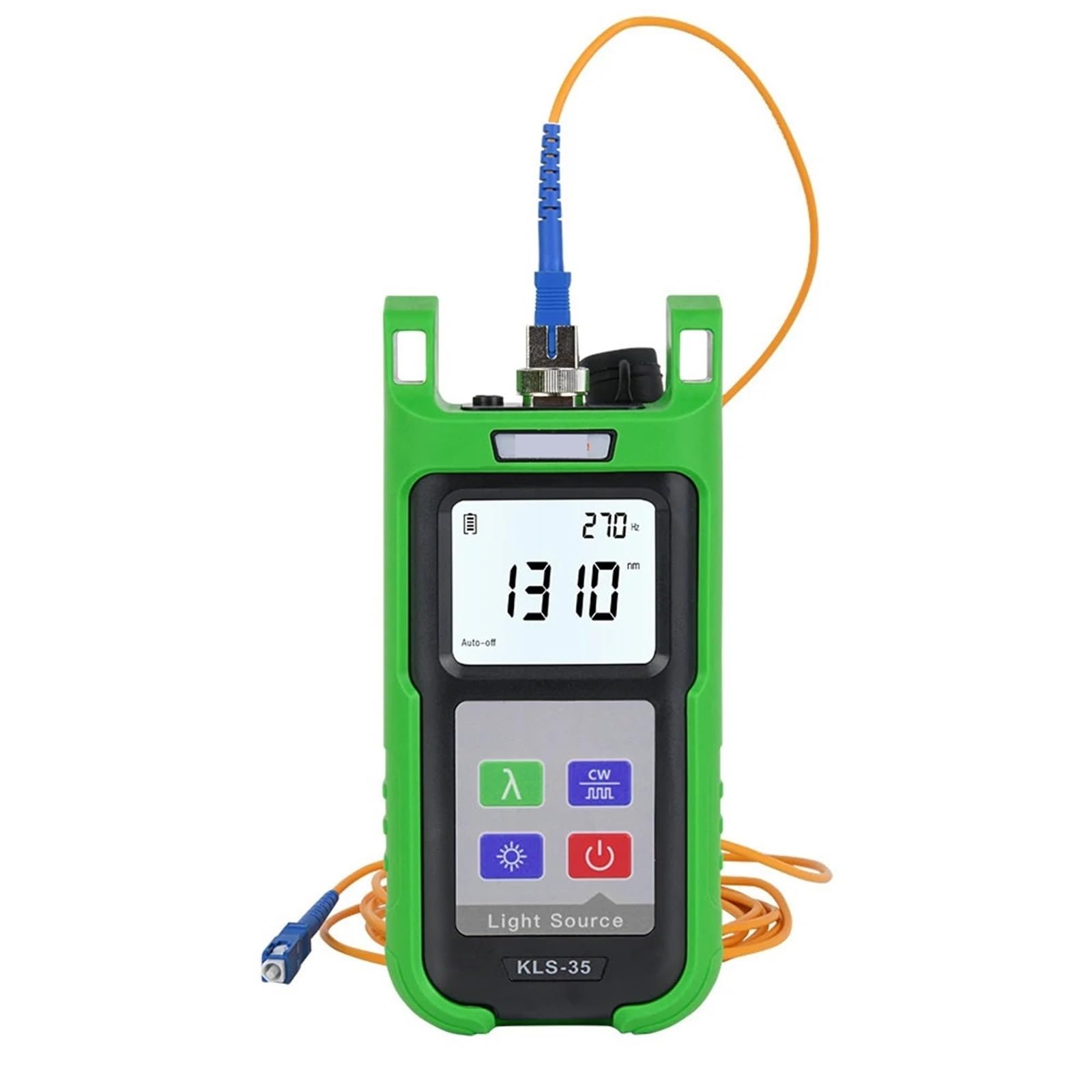 Probador de Fibra óptica con Fuente de luz KLS-35 FTTH, Herramientas portátiles de Fibra óptica con autocalibración(KLS-35-M)