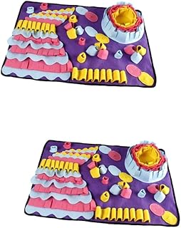 Abaodam 2 Peças Snus Dog Treat Escondendo Tapete Snuffle Pad Forrageamento Para Cães Snuffle Mat Petg Snuffle Puzzle Mat Sniffing Mat Para Cães Snuffle Tapete Filhote De Cachorro