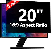 Vista 34 de Protector de pantalla de privacidad para computadora de 20 pulgadas con HP Dell Acer Asus Samsung LG y más, filtro de protección de seguridad