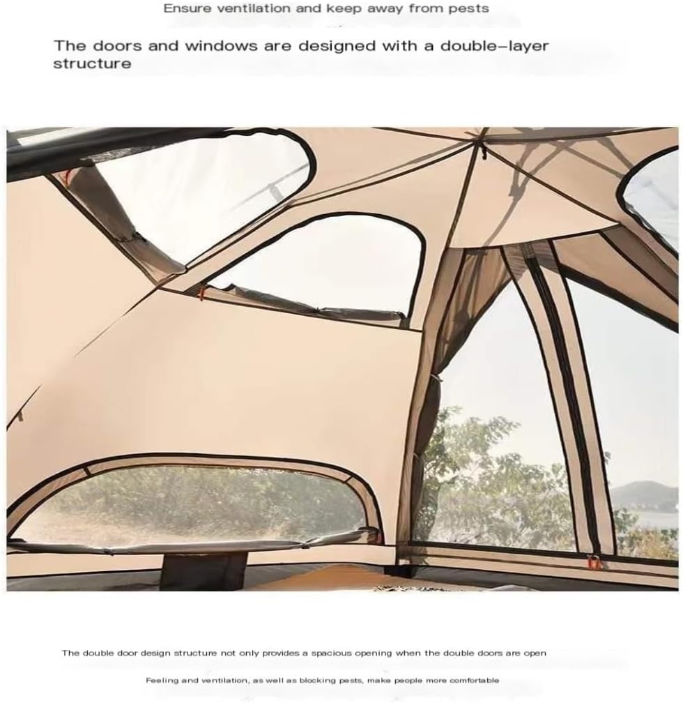 キャンプテント キャンプテント自動テント二層屋外キャンプピクニック