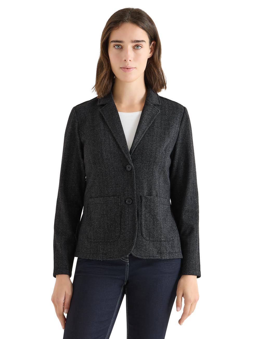 Cecil Damen Herringbone Blazer