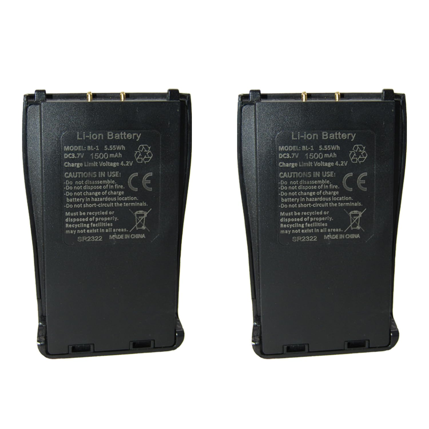 RENMAX 3.7V 1500mAh Li-ion Rechargeable Battery Pack BL-1 Compatible with Radio Long Range FB-888 (Pack of 2)-image-31