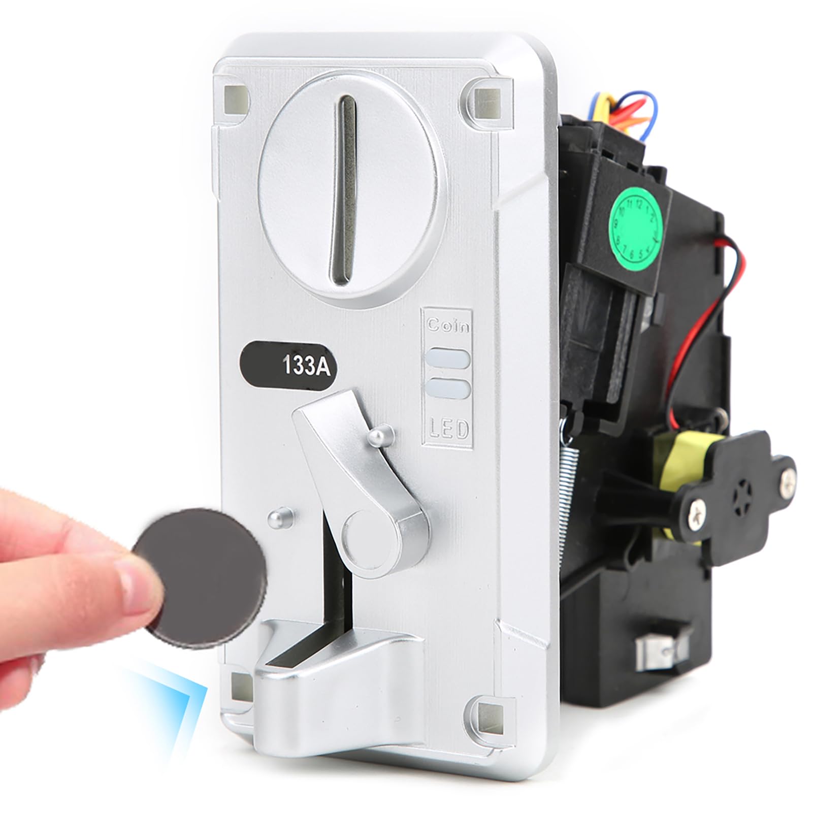 Amazon.co.jp: コインアクセプタセレクタの比較 電子コインアクセプタ自動販売機 比較識別コインセレクタボックス自動販売機 (銀) :  産業・研究開発用品