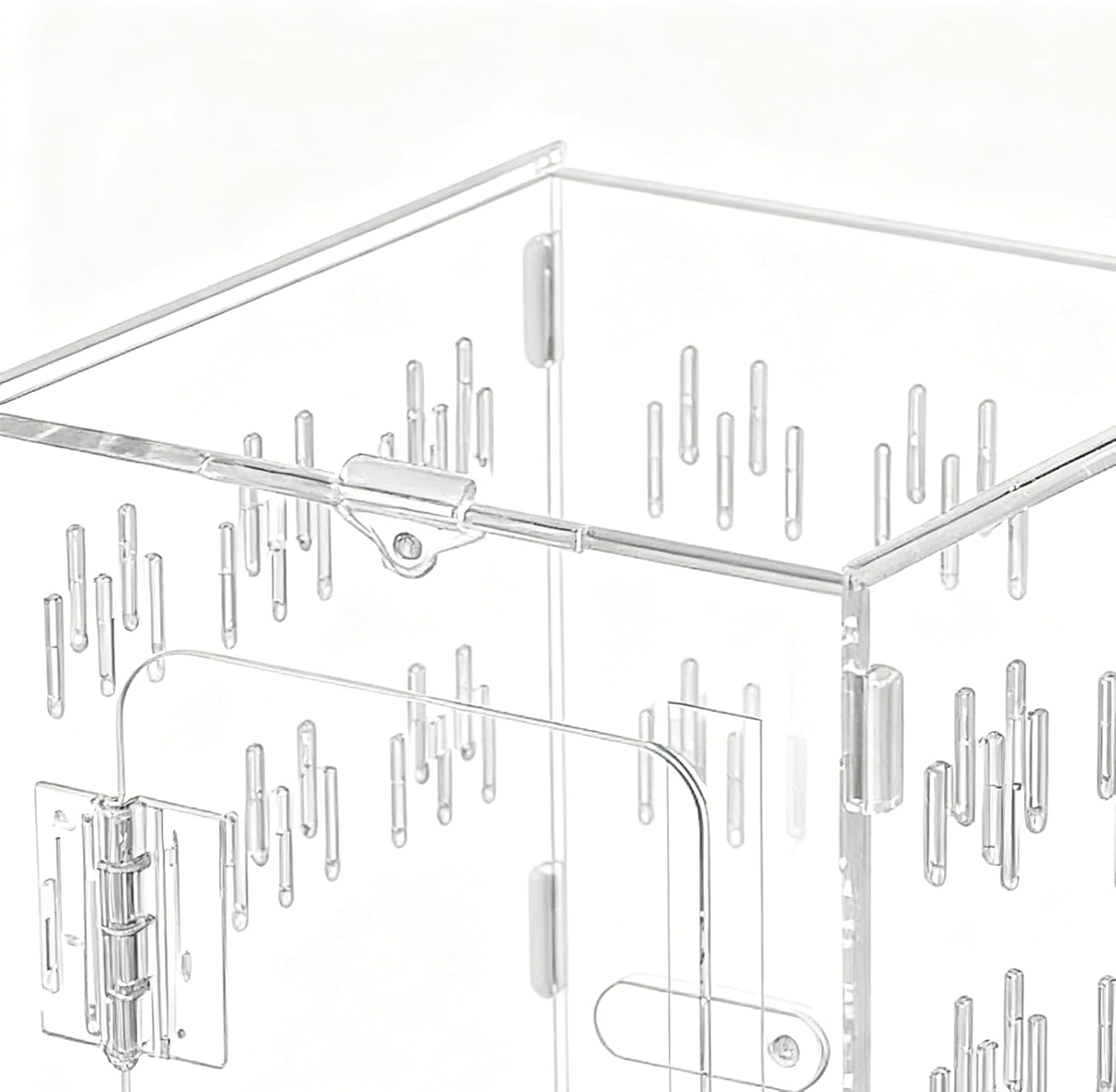 Spider Terrarium - Clear Acrylic Habitat Box | Acrylic Terrarium Secure Lid Escape Resistant for Reptile, Fish, Turtle, Bearded, Dragon, Snake, Tortoise Gecko Hermit Crab