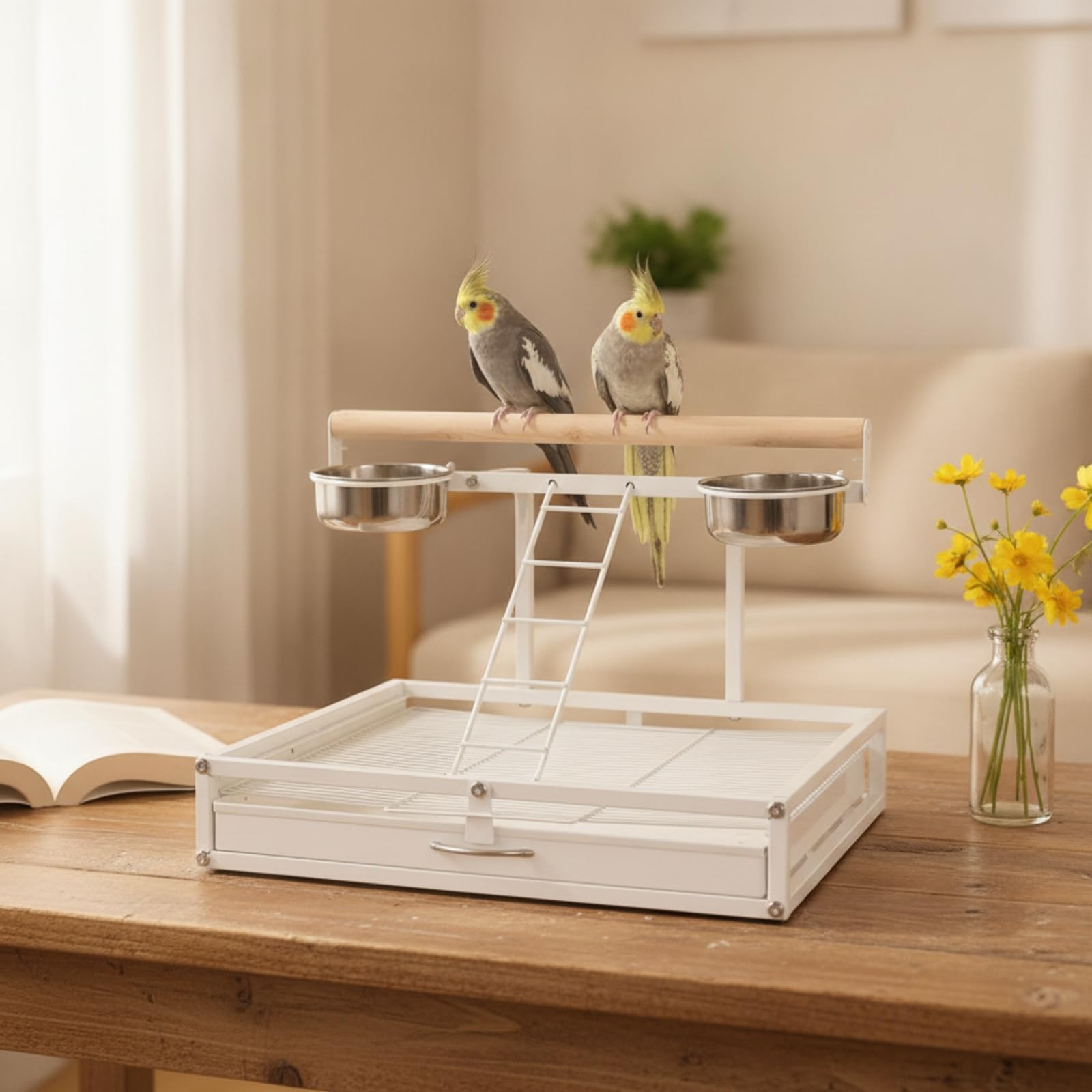 Soporte Seguro Percha Multiusos para Pájaros