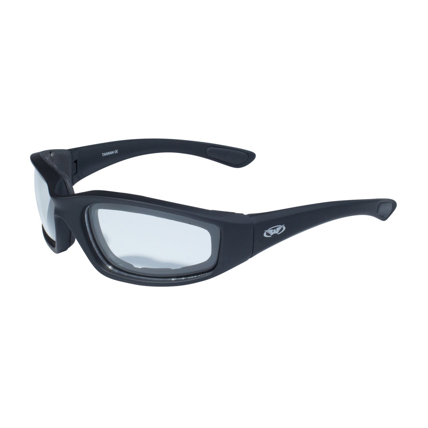 Global VisionKickback Black Frame with EVA Padding Clear Lens