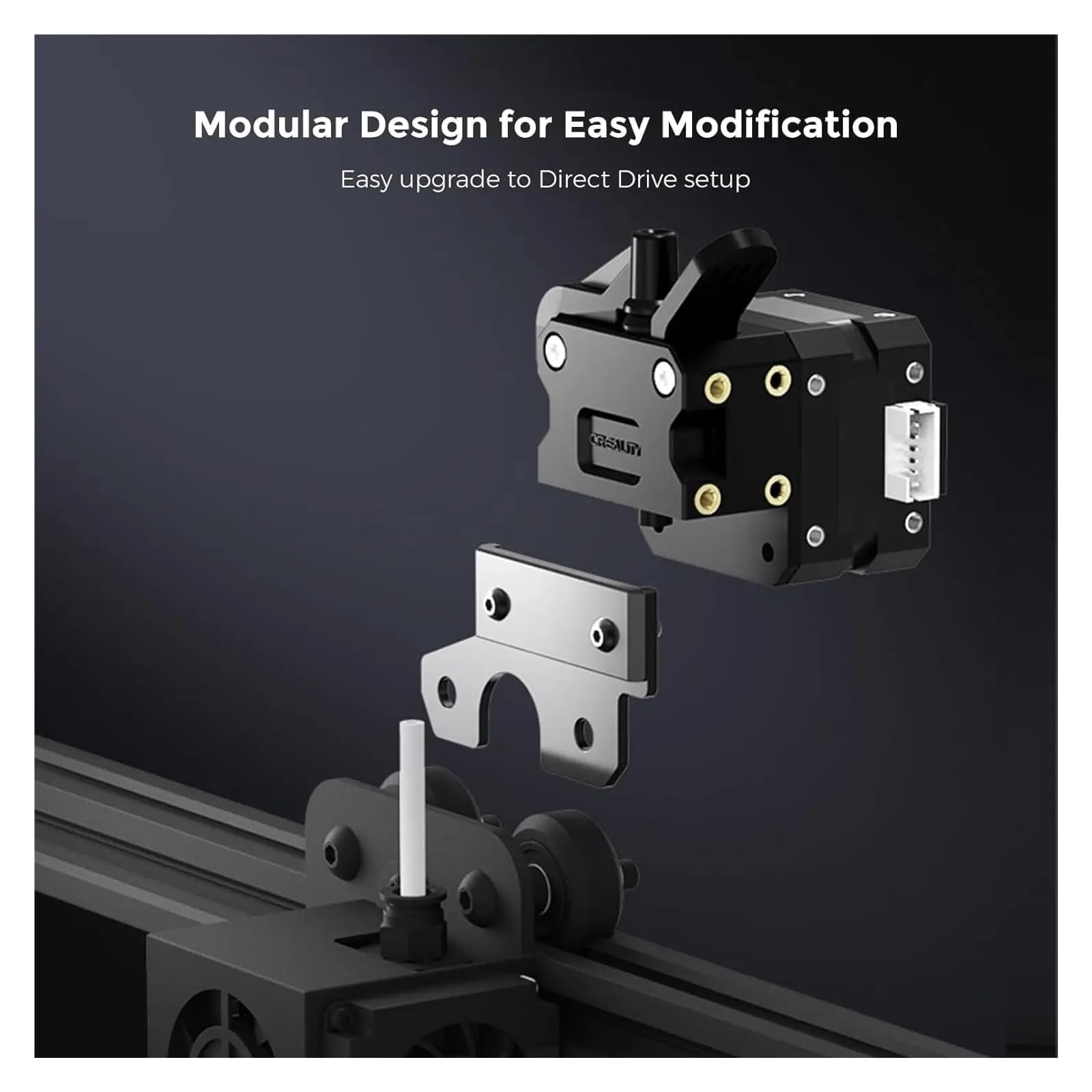 Estrusore Doppio Ingranaggio SE Compatibile con Creality Ender 3/5/CR10 | Sistema Direct Drive, Doppio Ingranaggio, Flusso Filamento Stabile, Facile Installazione, Parte 3D(Ender)