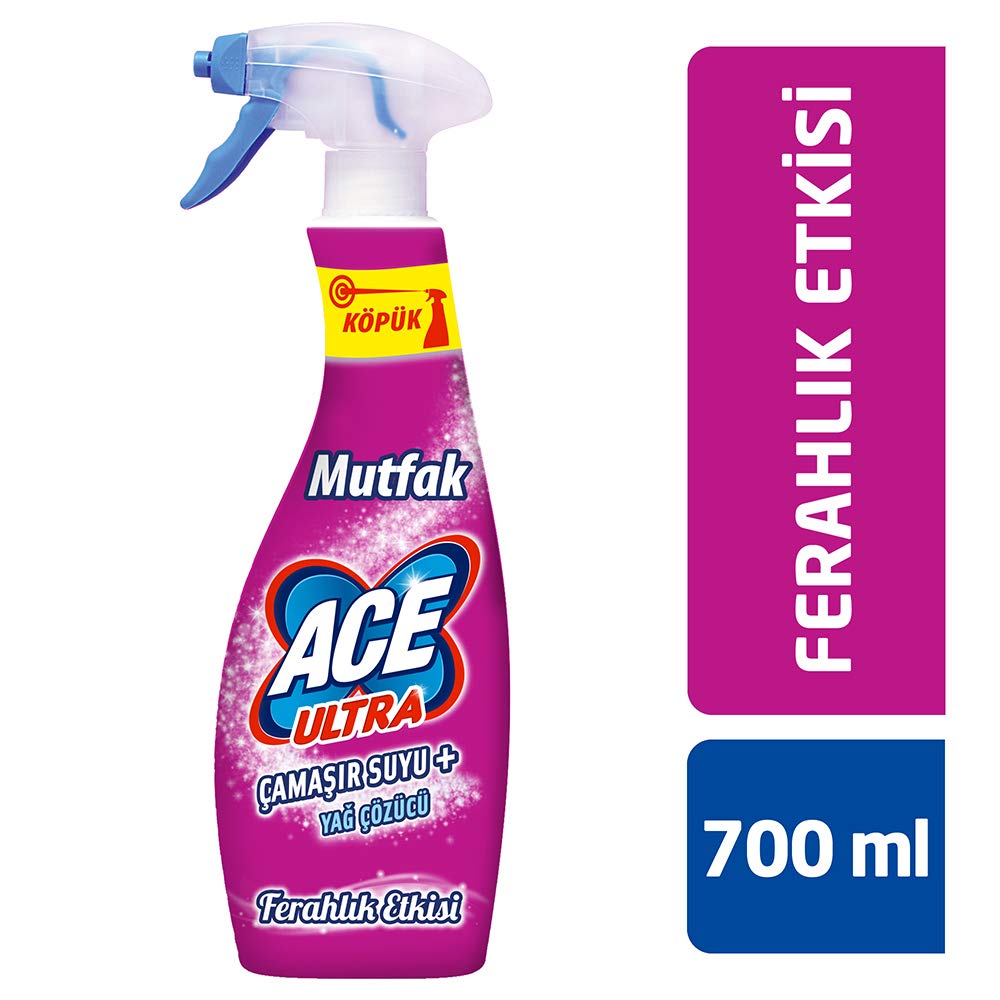 ACE Ultra Köpük Ferahlık Etkisi Çamaşır Suyu + Yağ Çözücü (700…