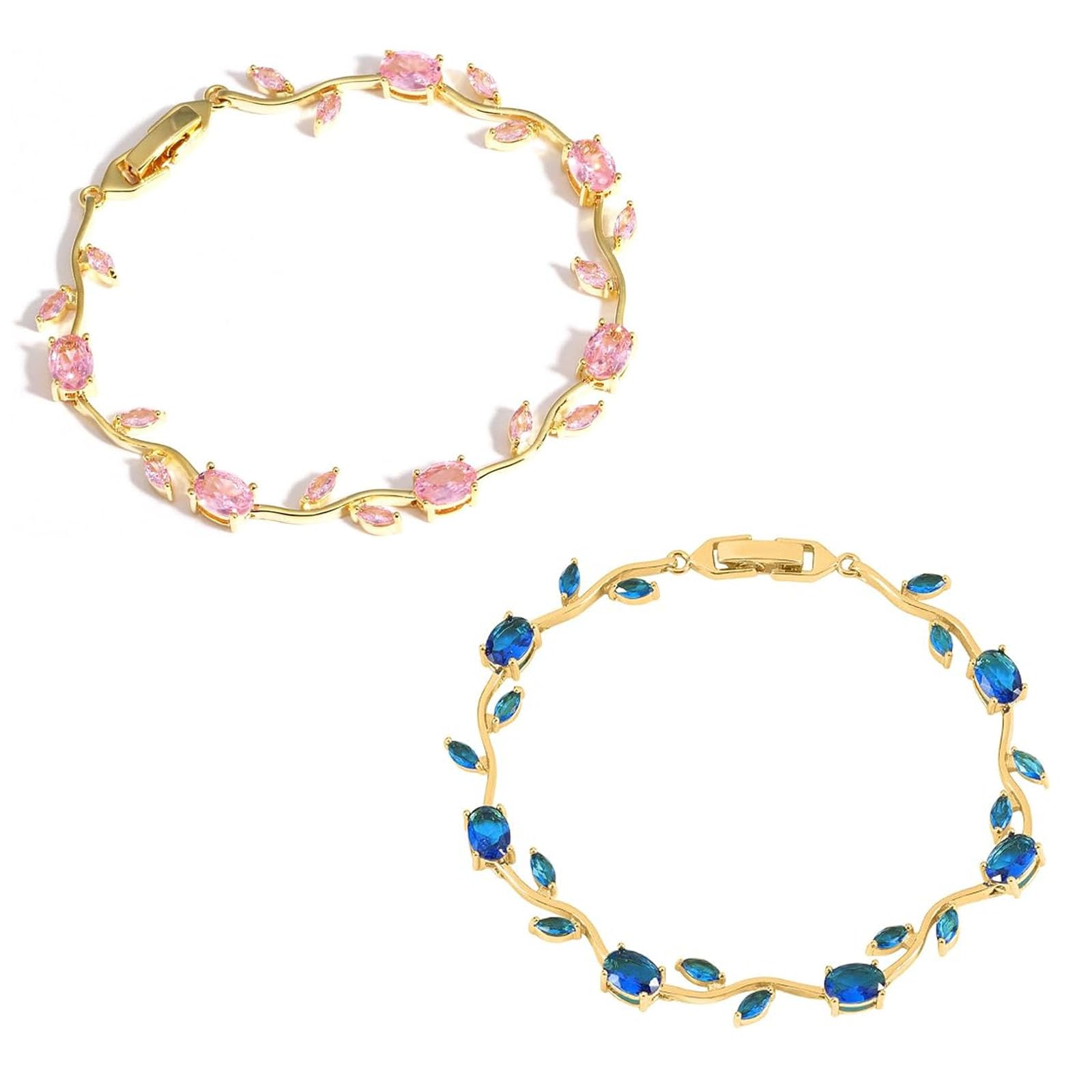 2 Piece Tulip Bracelet for Women, Delicate Floral Design, Romantic Gift for Girlfriend, Office Wear Party Accessory, Skin Friendly Material-picture-21