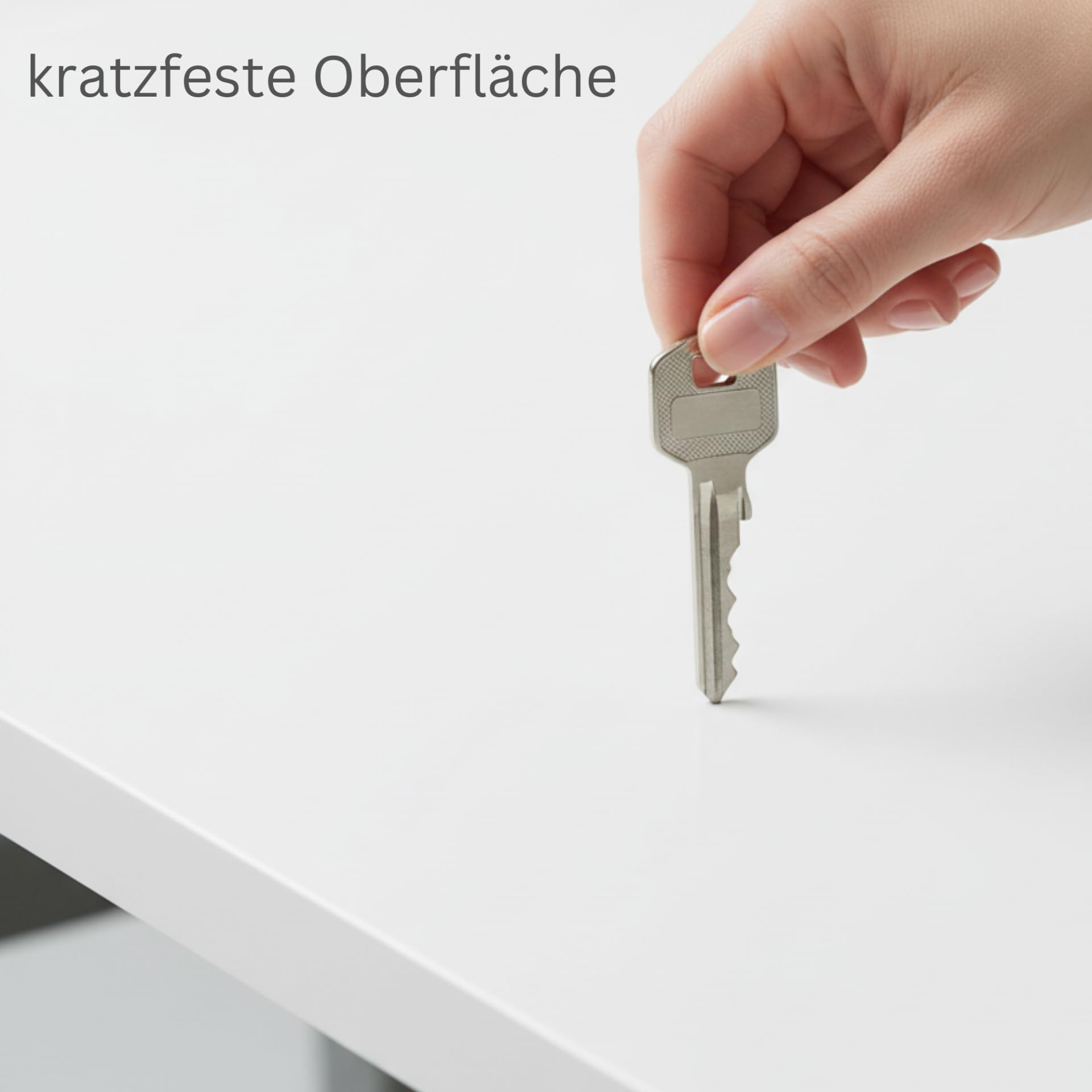 AUPROTEC Piano del tavolo 28 mm, bianco, 70 x 60 cm, truciolato con bordo in ABS da 1 mm, rivestimento in resina di melamina, elegante e impermeabile