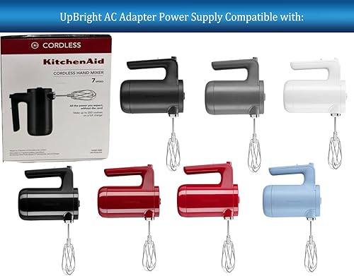 Miniatura 2 de UpBright Adaptador de CA compatible con KitchenAid KHMB732 KHMB732BM KHMB732WH KHMB732PA KHMB732ER KHMB732DG KHMB732OB KHMB732VB Kitchen Aid 7