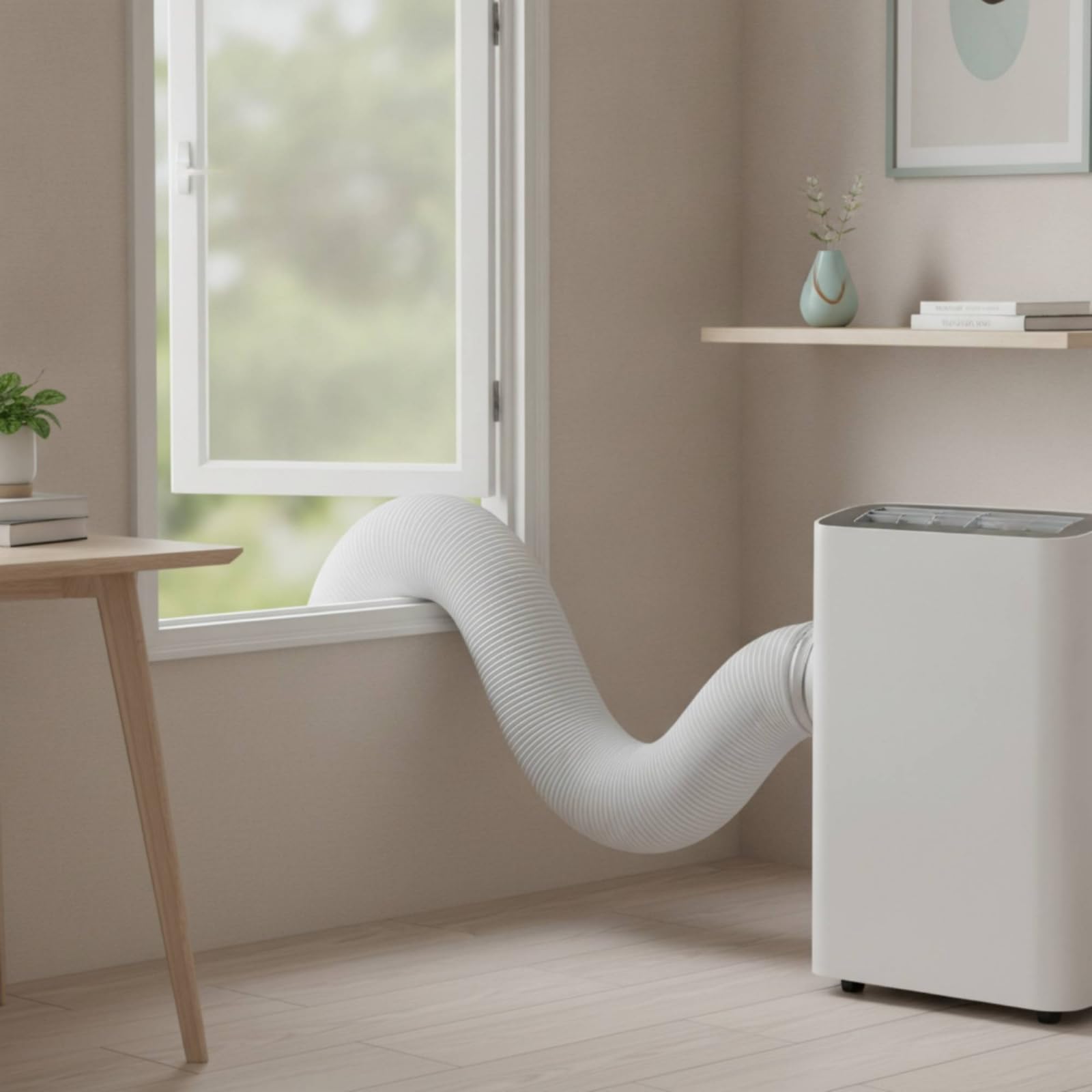 Tubo Flessibile con Spirale Sinistra Estensibile Tubo di Scarico Flessibile Corrugato per Casa, 5 Metri, Diametro 130mm