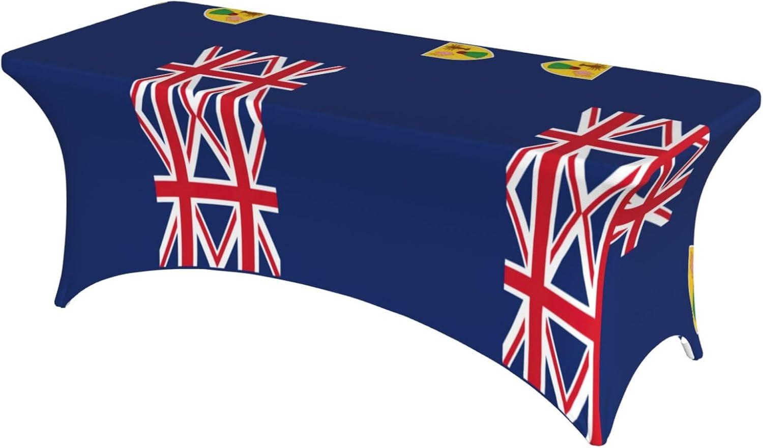 Flag of The Turks and Caicos Islands Print Table Cover Rectangular Tablecloth for 6-Foot Tables for Wedding Banquets Outdoor