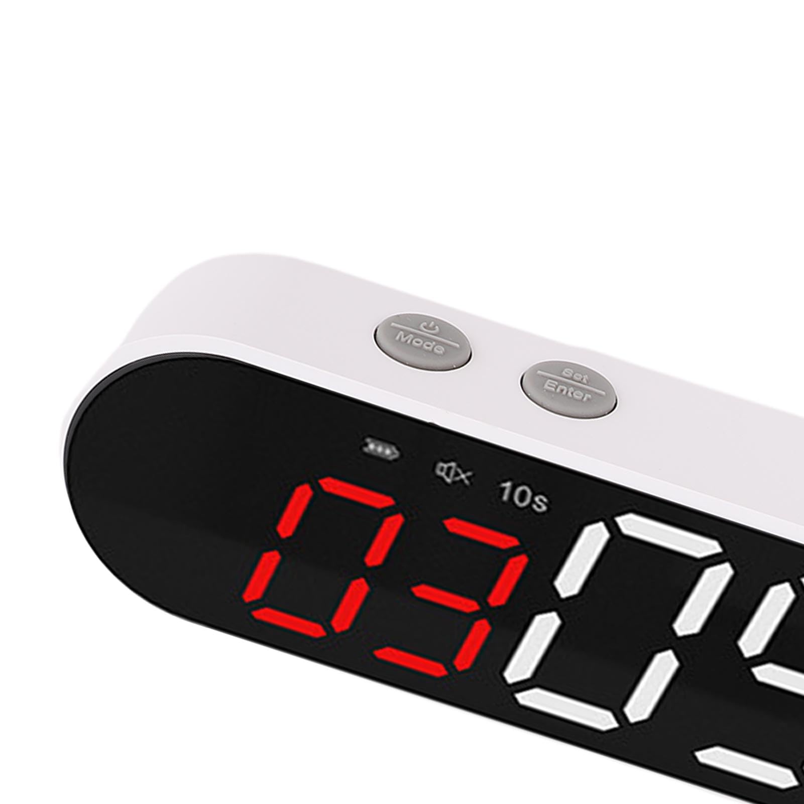 Minuterie de Remise en Forme à Intervalles, Chronomètre Magnétique Portable avec Batterie de 1500 MAh pour Salle de Sport à Domicile, Volume Réglable, Matériau ABS Durable