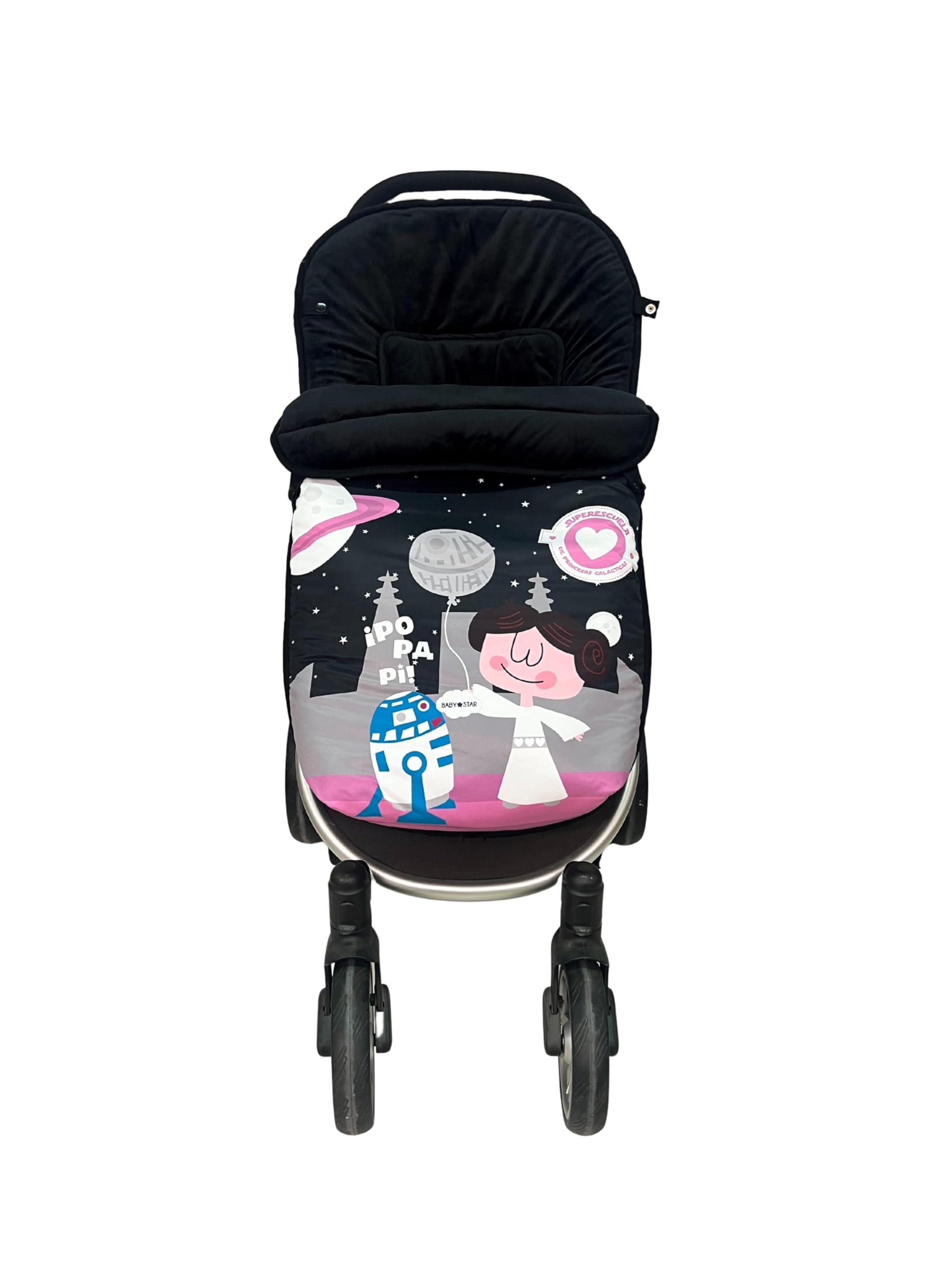 Saco Silla de Paseo Universal, saco bebe invierno con polar extrasuave, saco carro bebé impermeable, desmontable y transpirable, doble apertura, resistente al frío hasta -15 grado
