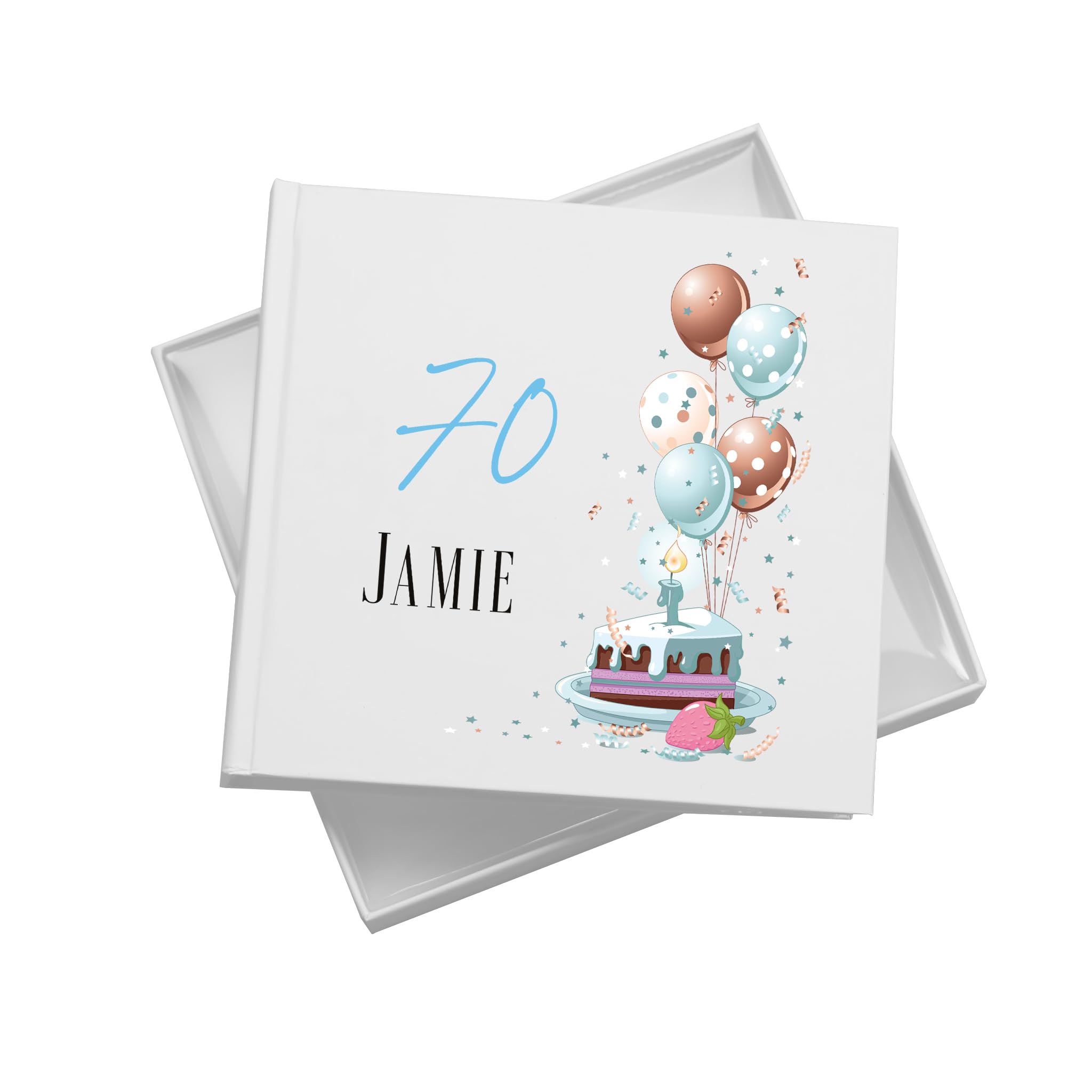Personalised 70th Birthday Gifts for Him photo album